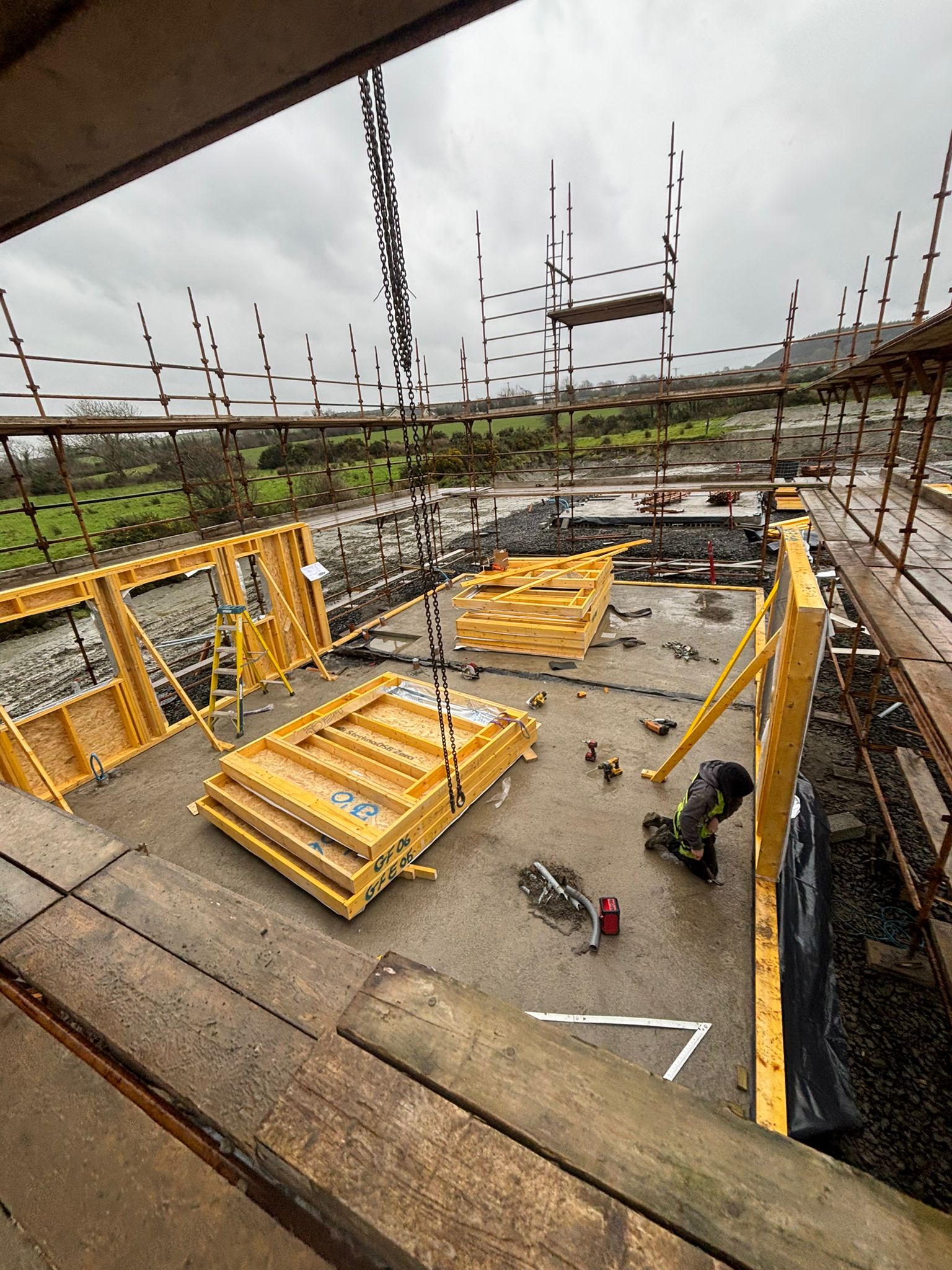 HBC Timberframe commercial construction site